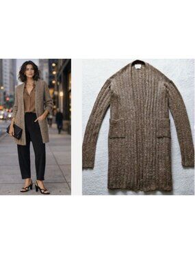ELEVEN SIX "heavy baby-alpaca blend* cardigan cardi-coat goop sweater $658 s/m